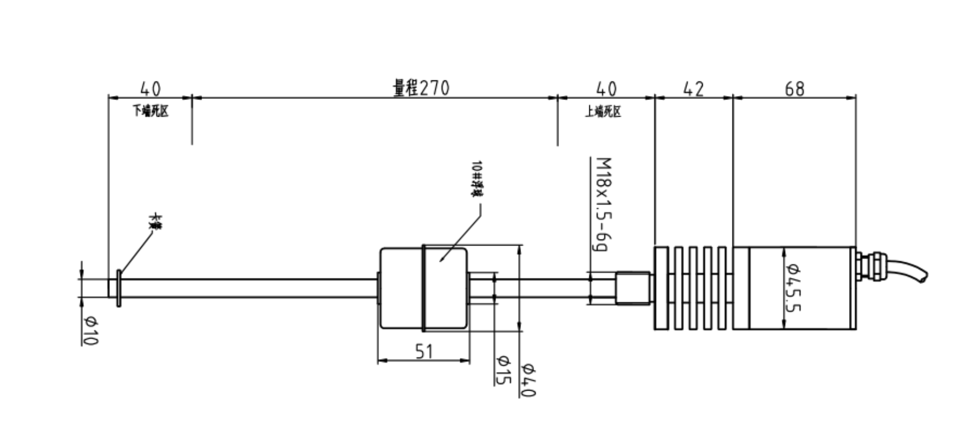 高溫型磁致伸縮液位傳感器 高溫型磁致伸縮液位傳感器